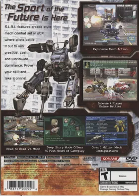 S.L.A.I. - Steel Lancer Arena International box cover back